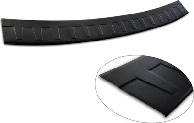 Produktbild von Ladekantenschutz Stoßstangenschutz Edelstahl schwarz mattiert passend für SKODA OCTAVIA III RS KOMBI 2013-2016, FL.2016-2019