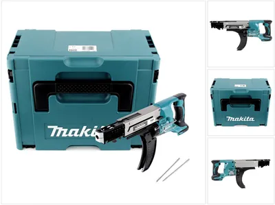 Obrázek produktu pro Makita DFR 750 ZJ akumulátorový šroubovák s zásobníkem 18 V 45–75 mm Solo + Makpac – bez akumulátoru, bez nabíječky