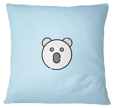 Kissenhülle 45 x 45 cm, Polyester, hellblau, mit Reißverschluss, 1 Stück
