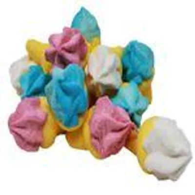 Zdjęcie produktu dla Marshmellow piankowe kolorowe bekonowe rożki do lodów 3 różne 125g
