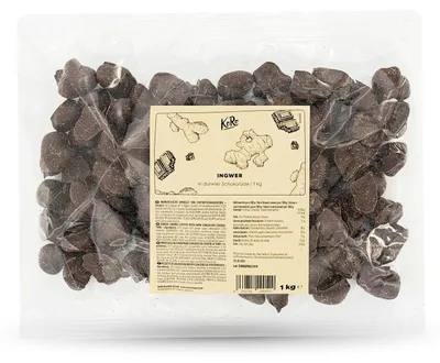 Produktbild von KoRo I Ingwer in dunkler Schokolade 1 kg
