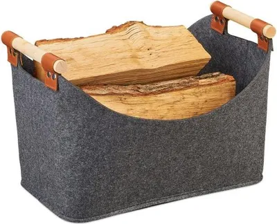 Obrázek produktu pro Plstěná taška s dřevěnými uchy