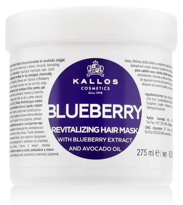 Productafbeelding van Kallos Hair Mask With Blueberry Extract And Avocado Oil 275 ml