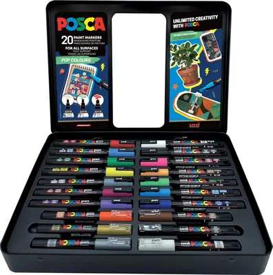 Zdjęcie produktu dla Posca 186831 POSCA Marker UNI Etui Pop Colours 20x