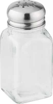 Produktbild von FACKELMANN Pfeffer-/Salzstreuer Glas/Edelstahlkappe
