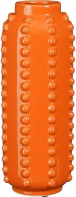 Image de Mica Decorations Vase Boaz - H30 x Ø11 cm - Céramique - Orange