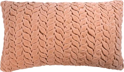 Produktbild von Kissen - Rosé - 30 x 50 cm - Flechtoptik