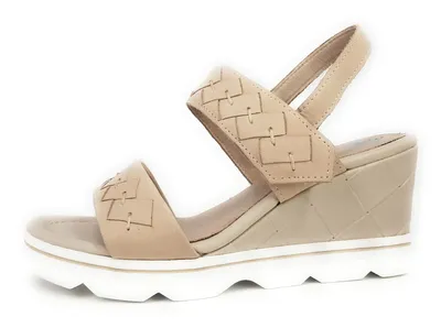 Produktbild von Marco Tozzi  Damenschuhe Sandalen Bequem Sandalette Beige Freizeit, Schuhgröße:38 EU