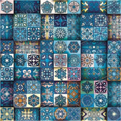 Zdjęcie produktu dla Puzzle Magnolia Vintage Patterns - 1023 elementy z kolorowego plastiku