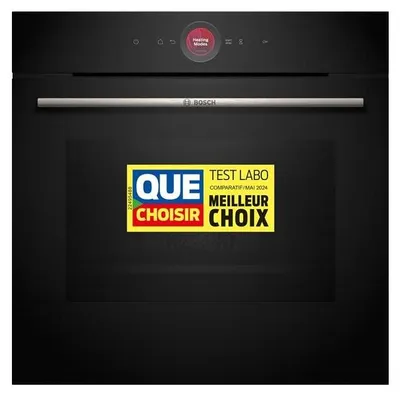Image de Four intégrable multifonction 71l 60cm a+ pyrolyse noir - Bosch - HBG7741B1 -
