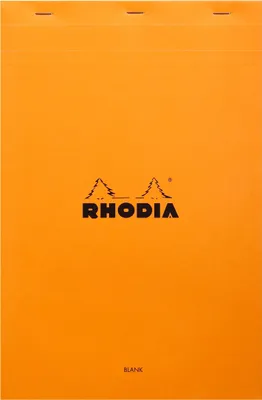 Produktbild von Rhodia 5x Gehefter Notizblock Rhodia No.19 A4+ 80 Blatt blanko 80g Orange 19000C