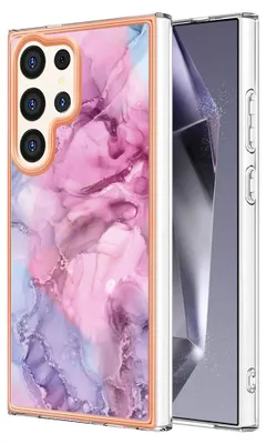 Immagine prodotto di Custodia per Samsung Galaxy S25 Ultra fantasia in silicone TPU, paraurti antiurto Rosa