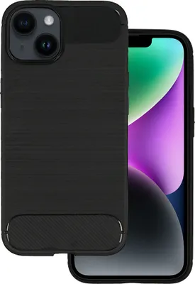 Produktbild von Carbon Shield TPU Hülle für iPhone 14 - Schwarz KP23478