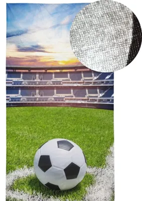 Produktbild von Kinderhandtuch 30x50, klein, für Kindergarten, Fußball, Baumwolle