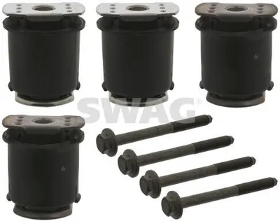 Produktbild von SWAG 30 93 2638 Reparatursatz Achskörper Hinten links Hinten rechts für VW GOLF VI (5K1) Golf V Schrägheck (1K1) TIGUAN (5N) Passat Variant (3C5)