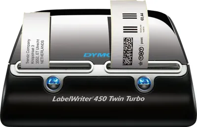 Obrázek produktu pro DYMO LabelWriter 450 Twin Turbo, Přímý tepelný, 600 x 300 DPI, Černá, Stříbrná