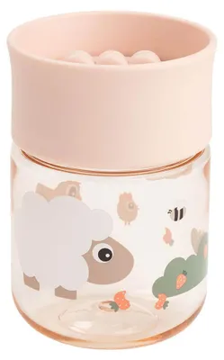 Obrázek produktu pro Done By Deer Tiny Farm 360° výukový hrníček, růžový  Růžový, univerzální velikost
