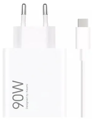 Produktbild von Xiaomi HyperCharge Combo USB-A 6,1A 90W Wandladegerät mit USB-C-Kabel – Weiß