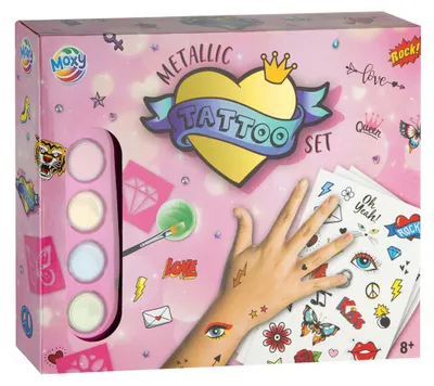 Obrázek produktu pro Sada metalických tetovacích šablon Creative Craft Group pro děti
