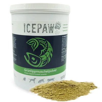 Produktbild von ICEPAW Grünlippmuschelpulver 100% - 500g