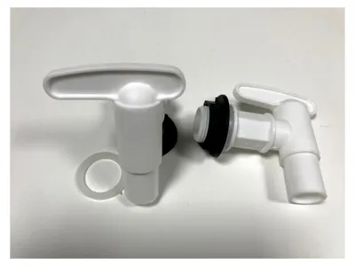 Produktbild von 2 Stück GRAF Auslaufhahn 19 mm (3/4") mit Dichtung und Mutter für Regentonnen