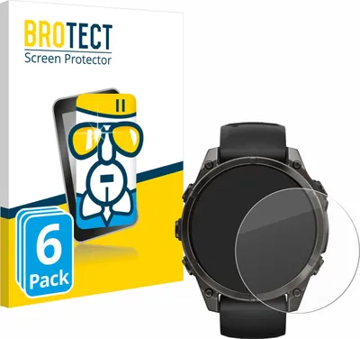 Produktbild von 6x BROTECT Schutzglas für Garmin Fenix 8 / 8 Pro AMOLED (47 mm) Schutzfolie Panzer Folie Glas Display Schutz klar