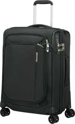 Produktbild von Samsonite Reiskoffer Softcase 49 L Forest Green – Handgepäck, Laptopfach, TSA‑Zahlenschloss, 2 Rollen