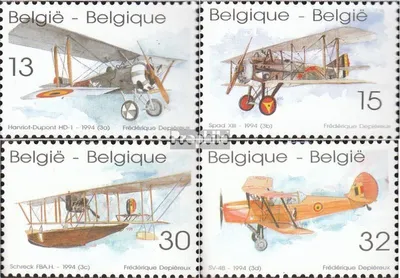 Produktbild von Briefmarken Belgien 1994 Mi 2594-2597 (kompl.Ausg.) postfrisch Flugzeuge
