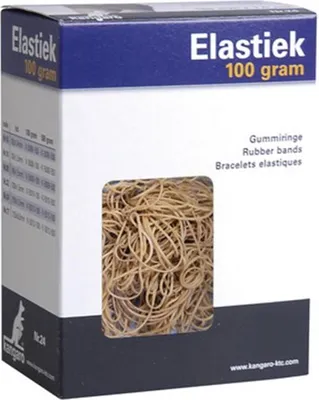 Obrázok produktu pre kangaro K-5012-100 kangaro gumové krúžky č. 77, priemer: 125 mm, prírodné, 100 g