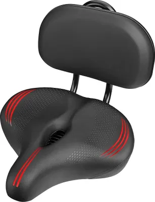 Produktbild von Fahrradsitz,Fahrradsattel,kompatibel mit Rennrädern oder Heimtrainern, breiter Fahrradsattel als Ersatz,für Männer und Frauen,Leder
