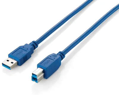 Produktbild von Equip USB 3.0 A auf B Kabel, M/M, 1.0m , Blue