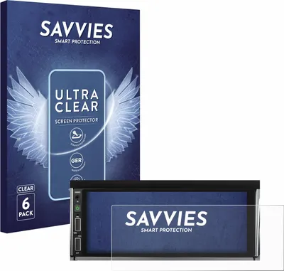 Produktbild von 6x Für Hikity Carplay 6.86" Schutzfolie Savvies Displayschutz Display Schutz Folie Klar Transparent