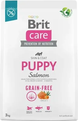 Productafbeelding van Brit Care Hondenvoer, graanvrij, voor puppy's, zalm, 3 kg