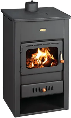Image de Poêle à bois, multi-combustible cheminée, brûleur à bois, plaque en fonte, 10 kW, Prity K2CP