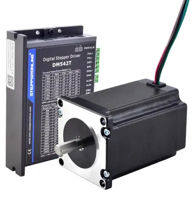 Productafbeelding van Stapmotor-kit, Nema 23, hybride ontwerp, 2,4 Nm, 8 mm as