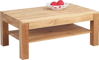Produktbild von Couchtisch inkl.Schublade - Brian -Wildeiche Massiv geölt 105x65 cm
