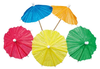 Produktbild von 8 Holiday Island Papier Schirmchen Bunt 10cm