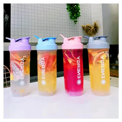 Produktbild von Protein Shaker Flasche 500ml Auslaufsicher für cremige Shakes