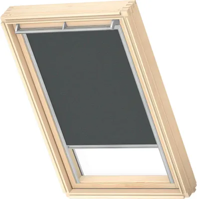 Produktbild von VELUX Original Nature Collection Dachfenster Verdunkelungsrollo, UK08, Cave, mit grauer Führungsschiene