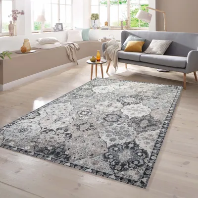 Image de Tapis à motifs, gris, dimensions : 120 x 170 cm
