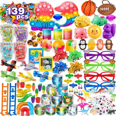 139-teiliges Piñata-Füllset für Kindergeburtstag, Partyspielzeug