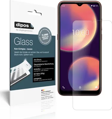Produktbild von 2x Schutzfolie für Wiko View 4 matt - Anti-Shock 9H Folie dipos Glass Kunststoffglas