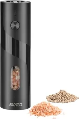 Produktbild von Aikaro Electric Salz Pfeffermühle Automatisches Gewürz (batteriebetrieben)