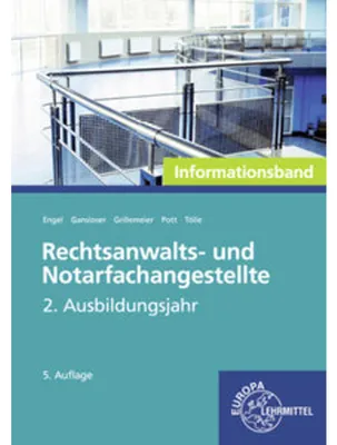 Obrázok produktu pre Rechtsanwalts- und Notarfachangestellte, Informationsband 2. Ausbildungsjahr