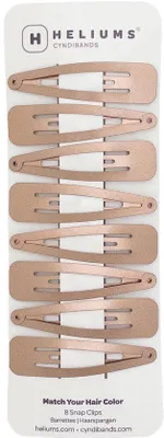 Obrázok produktu pre Kovové sponky do vlasov, sada 8 ks, 6,8 cm – tmavoblond – sponky, ktoré nešmýkajú – doplnky do vlasov