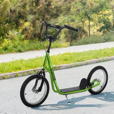 Immagine prodotto di Fortuna Lai Monopattino per bambini, monopattino a pedali, monopattino da città, monopattino a spinta, monopattino per bambini, kickboard con ruote pneumatiche, freno a mano, monopattino per bambini, dai 5 anni in su