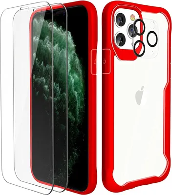 Produktbild von Rote Bumper-Hülle Für Iphone 11 Pro Glas-Telefonkamera