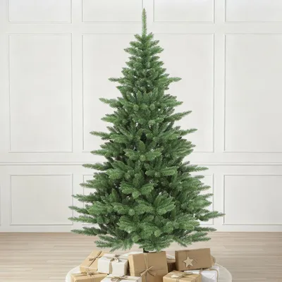 Produktbild von Salcar Künstlicher Weihnachtsbaum 180 cm Christbaum mit 601 Spitzen PVC Tannenbaum Naturgetreu, mit Metallständer