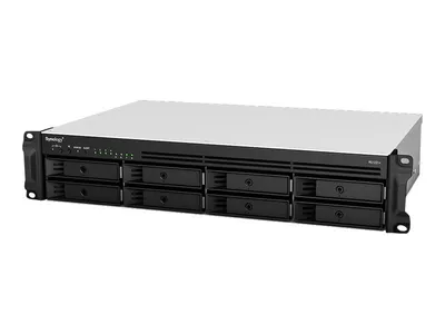 Produktbild von Synology RackStation RS1221RP+ - NAS-Server - 8 Schächte - Rack - einbaufähig - SATA 6Gb/s - RAID RAID 0, 1, 5, 6, 10, JBOD, 5 Hot Spare, 6 Hot Spare, 10-Hot-Spare, 1 Hot-Spare - RAM 4 GB - Gigabit Ethernet - iSCSI Support - 2U