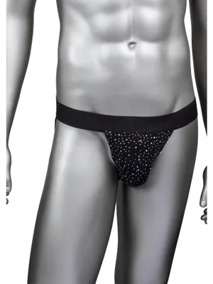 Produktbild von Calexotics Radiance Jockstrap für Herren aus atmungsaktivem Mesh, bequem mit Strassakzenten